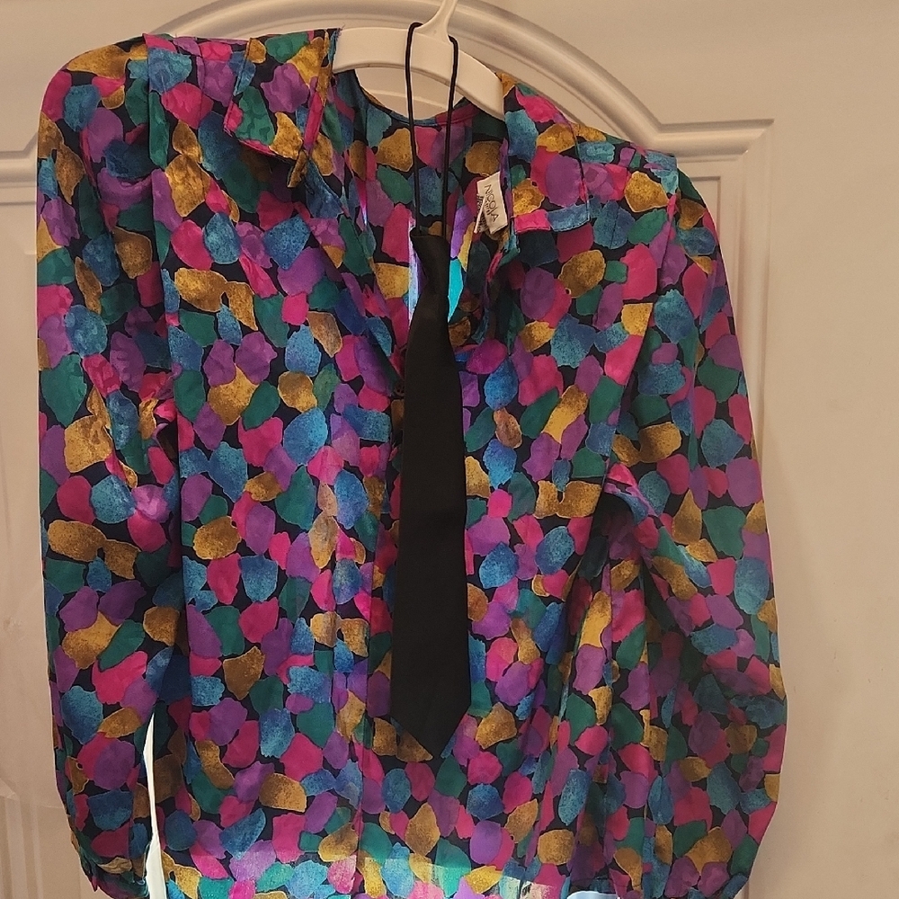NICOLA Multicolor Abstract Blouse